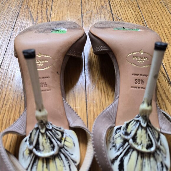 Prada Flower Heel Sandals - Picture 12 of 16